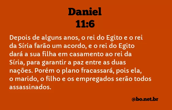 Daniel 11:6 NTLH