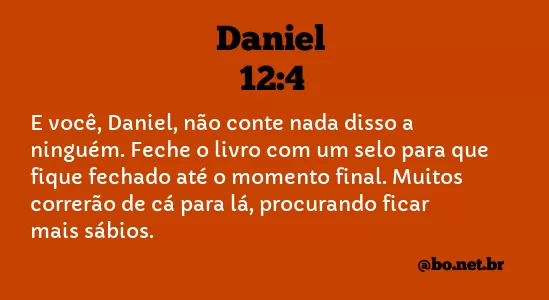 Daniel 12:4 NTLH