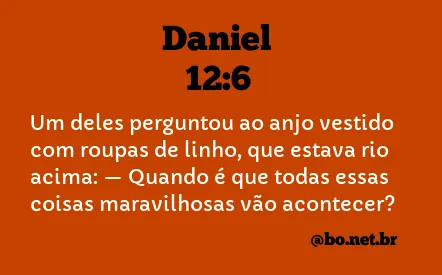 Daniel 12:6 NTLH