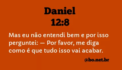Daniel 12:8 NTLH