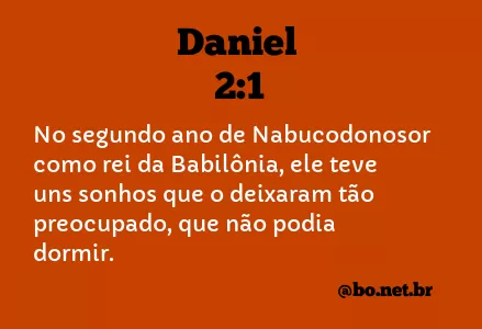 Daniel 2:1 NTLH