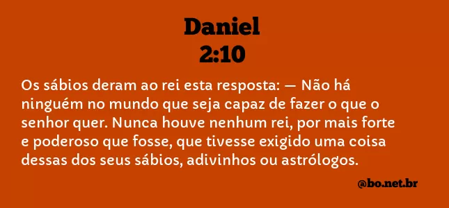 Daniel 2:10 NTLH