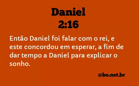 Daniel 2:16 NTLH