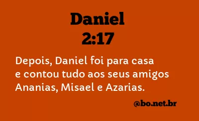 Daniel 2:17 NTLH