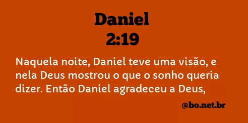 Daniel 2:19 NTLH