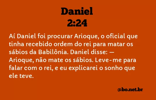 Daniel 2:24 NTLH