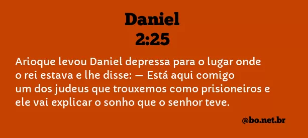 Daniel 2:25 NTLH