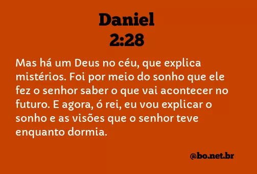 Daniel 2:28 NTLH