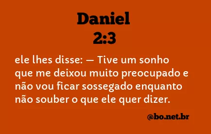 Daniel 2:3 NTLH