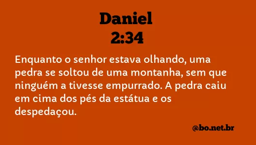 Daniel 2:34 NTLH