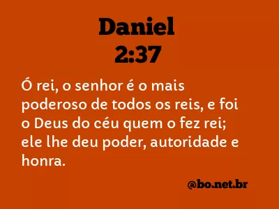 Daniel 2:37 NTLH