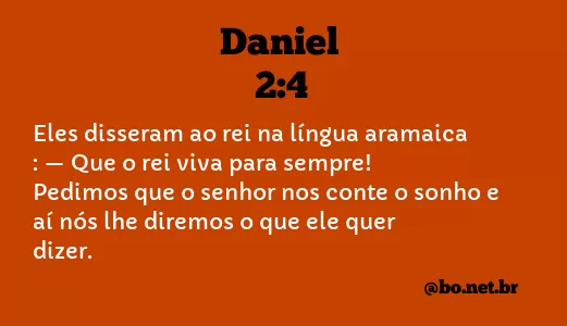 Daniel 2:4 NTLH