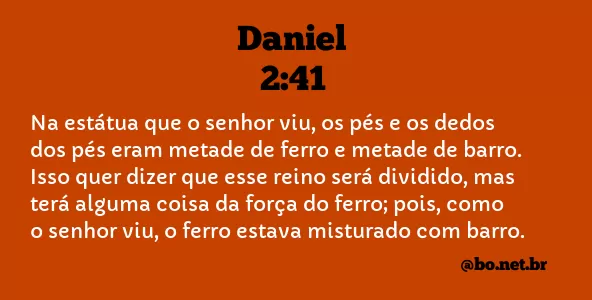 Daniel 2:41 NTLH