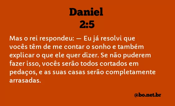 Daniel 2:5 NTLH
