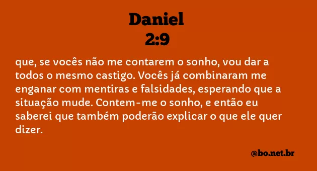 Daniel 2:9 NTLH