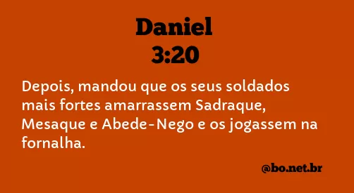 Daniel 3:20 NTLH