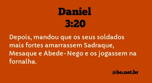 Daniel 3:20 NTLH