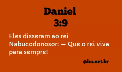 Daniel 3:9 NTLH