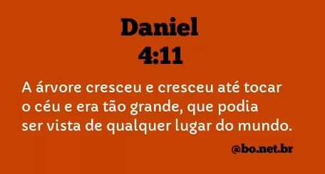 Daniel 4:11 NTLH
