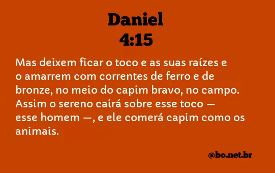Daniel 4:15 NTLH