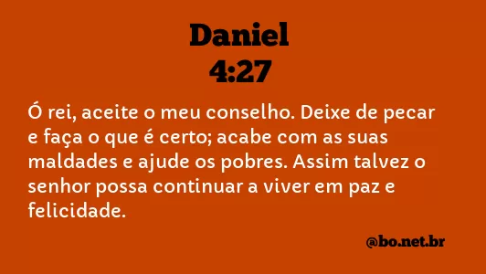Daniel 4:27 NTLH