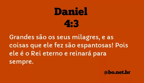 Daniel 4:3 NTLH