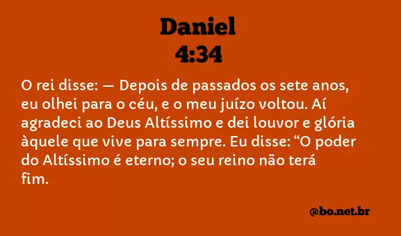 Daniel 4:34 NTLH