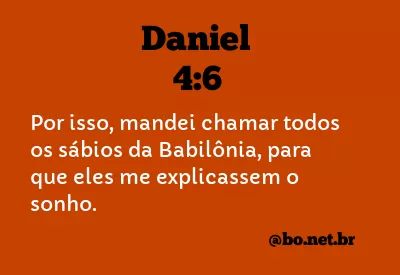 Daniel 4:6 NTLH