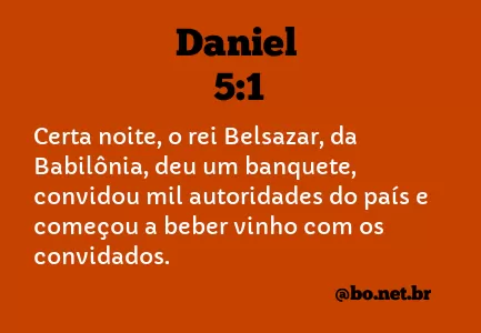 Daniel 5:1 NTLH