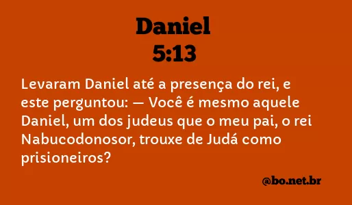 Daniel 5:13 NTLH