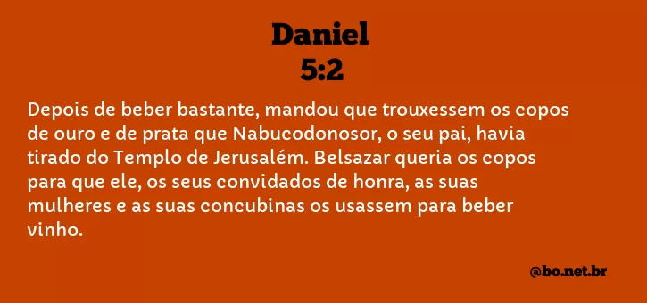 Daniel 5:2 NTLH