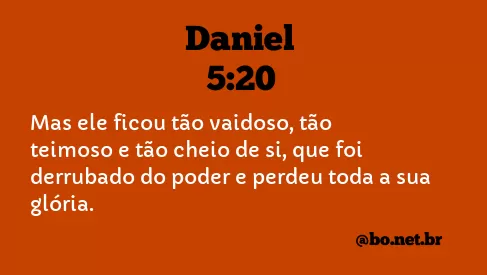 Daniel 5:20 NTLH