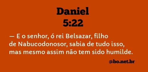 Daniel 5:22 NTLH