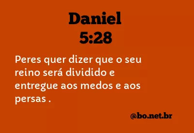 Daniel 5:28 NTLH