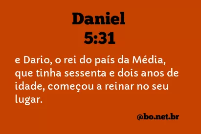 Daniel 5:31 NTLH