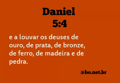 Daniel 5:4 NTLH
