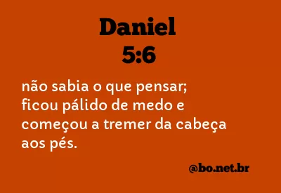 Daniel 5:6 NTLH