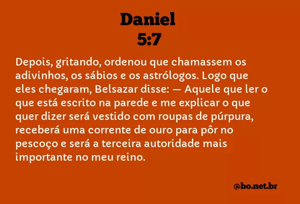 Daniel 5:7 NTLH