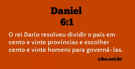 Daniel 6:1 NTLH