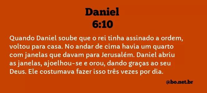 Daniel 6:10 NTLH