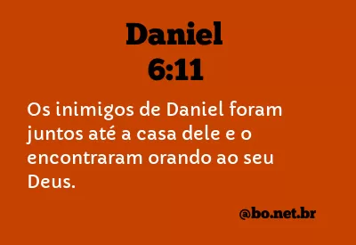 Daniel 6:11 NTLH