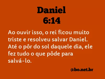 Daniel 6:14 NTLH
