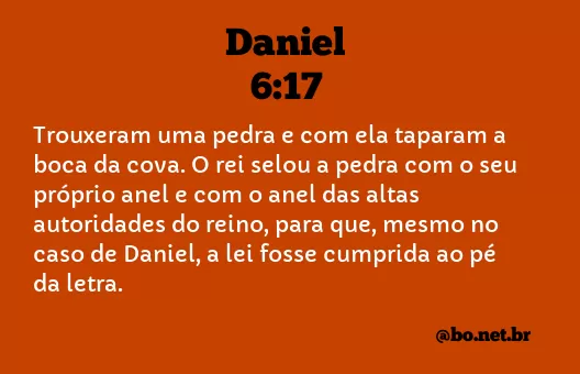 Daniel 6:17 NTLH