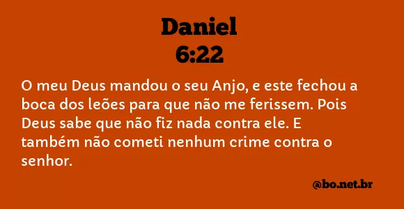 Daniel 6:22 NTLH