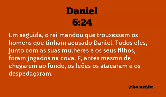 Daniel 6:24 NTLH