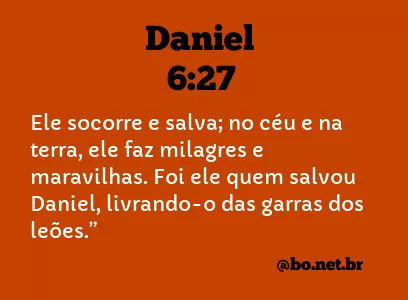 Daniel 6:27 NTLH