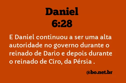 Daniel 6:28 NTLH