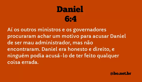 Daniel 6:4 NTLH