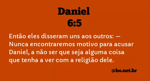 Daniel 6:5 NTLH