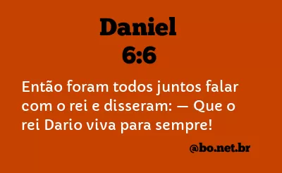 Daniel 6:6 NTLH